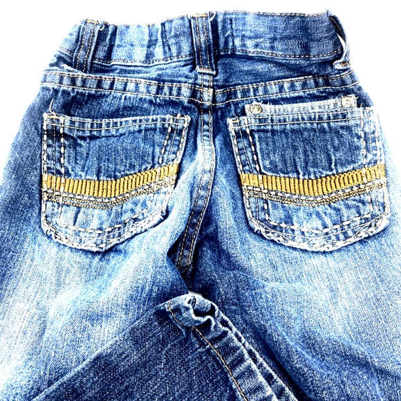 Boys Jeans Pants Size 5 English Laundry Straight Adjustable  Blue Button Pockets - Picture 6 of 7